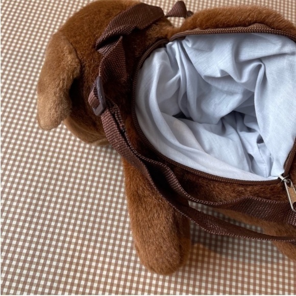 Vintage Dog Faux Fur‎ small backpack main image 5